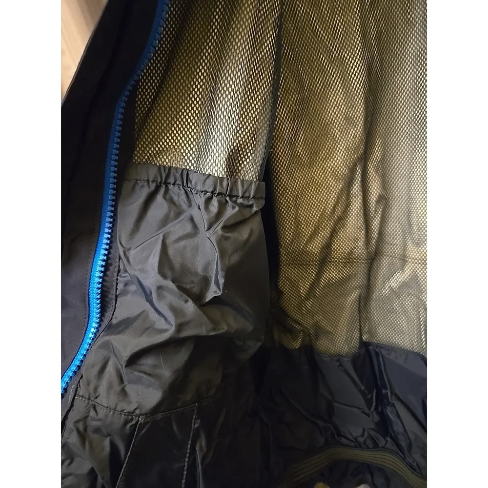 THE NORTH FACE Blue Black Hooded Jacket RN 61661 CA 30516 Zip Men Size Medium‎